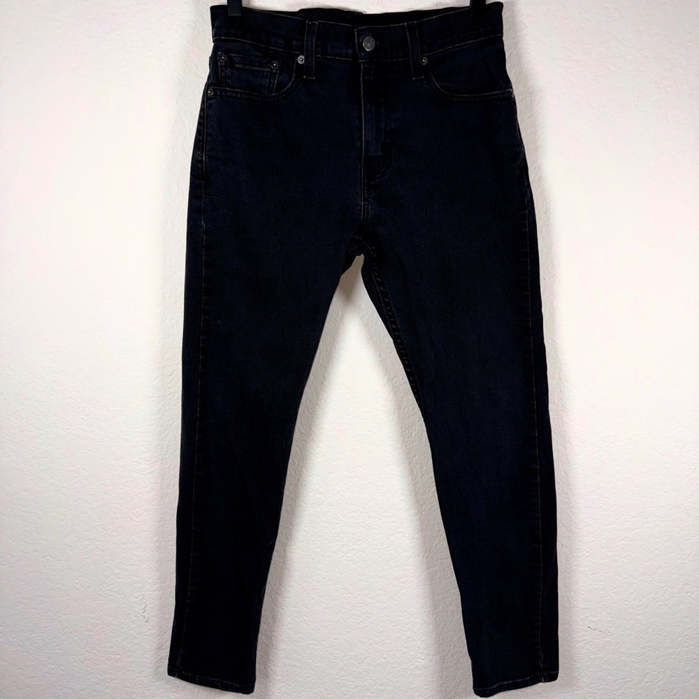Levi's 510 Skinny Jeans Mens 29 x30 Black Denim Faded Casual Streetwear